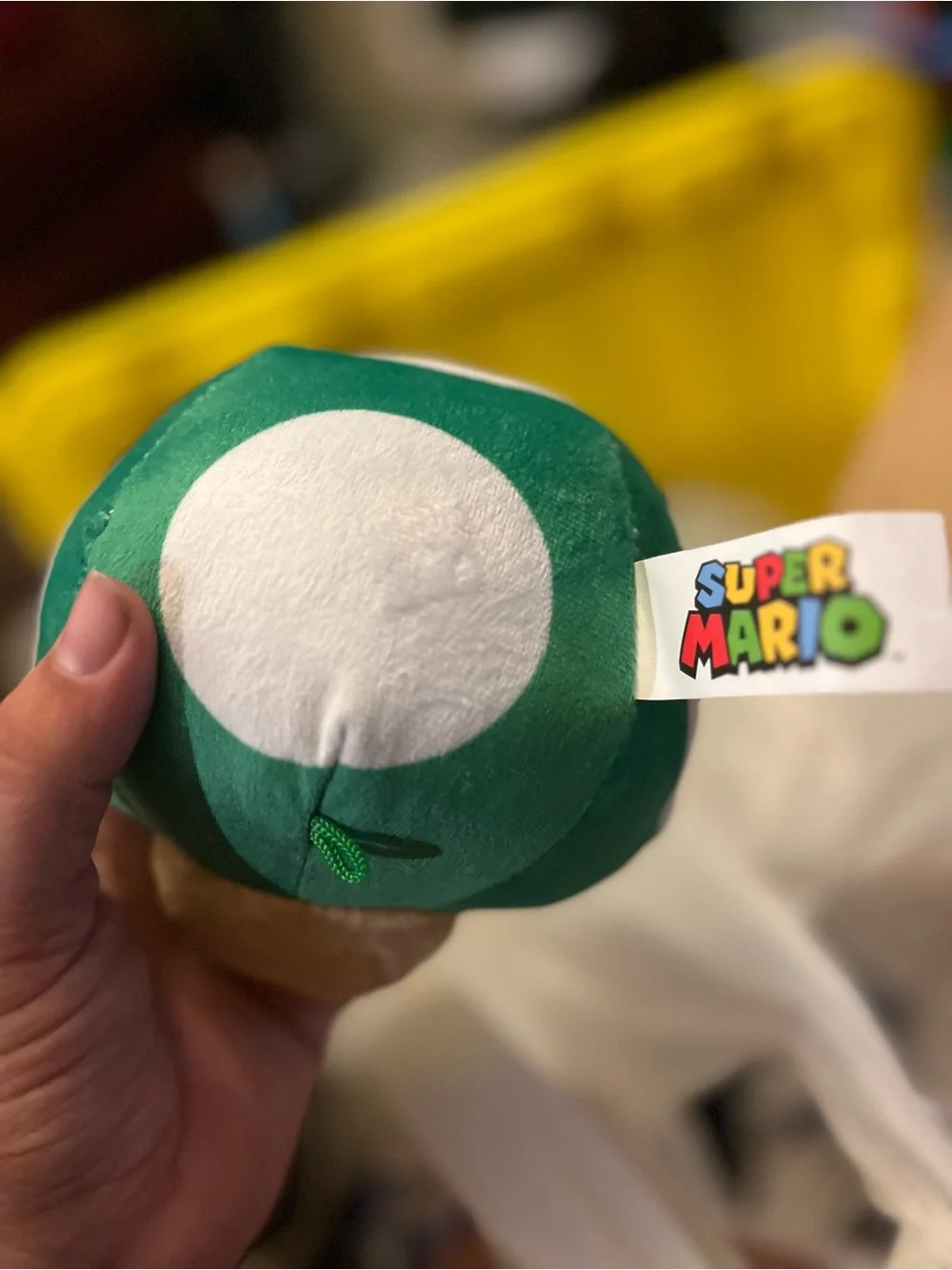 Green Mushroom Plush Stuffed Animal - Soft Kids Character Toy